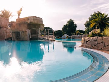 Sunrise over the swimming pool