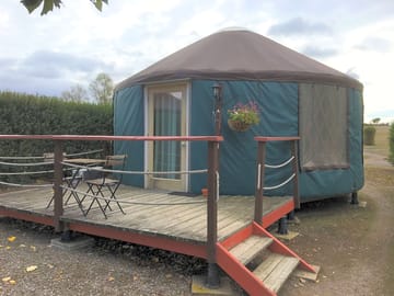 Yurt with private deck