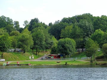 Looking towards the site from the lake