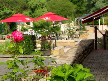 The bar-restaurant's splendid terrace