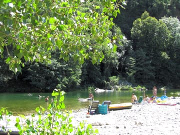 Beach on the river