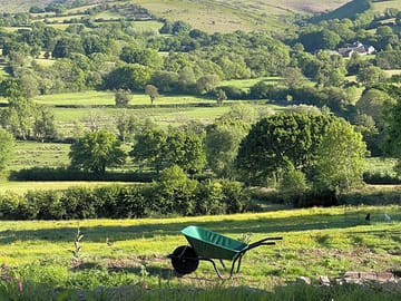 Green views over the farm