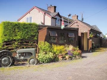 Facilities and the 'old tractor' at the site