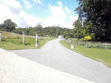 Campsite entrance roadway
