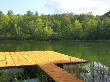 The on-site lake