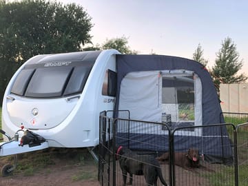 Space for an awning or gazebo