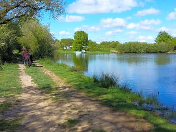 The dyke of the lake, built by the templar monks