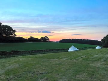 Pitches at dusk