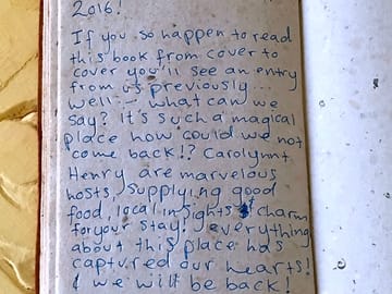 The visitors' book