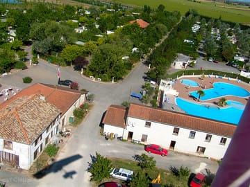 The campsite from above