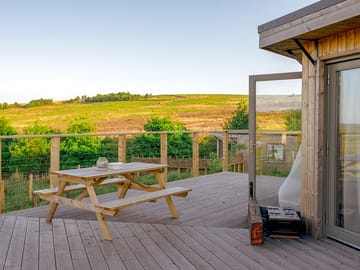Decking with a view over moors