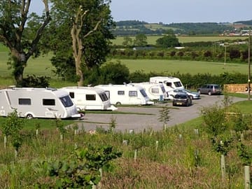 Caravan site full with 5 vans