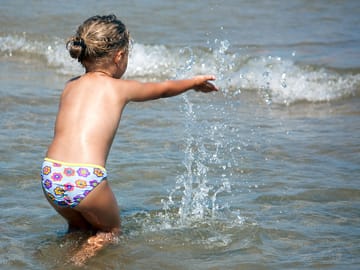 Kids can play under the watchful eye of the lifeguards