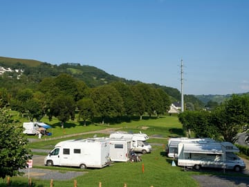 Some pitches are shaded by trees