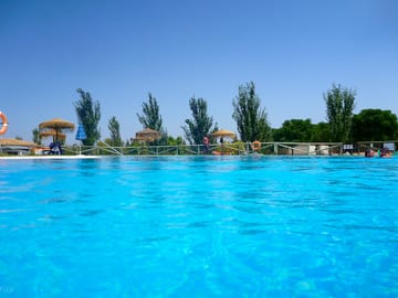 Large swimming pool that never gets crowded