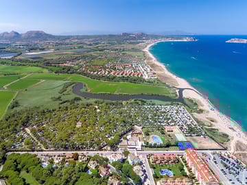 Aerial view of the setting