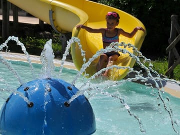 Slide and paddling pool
