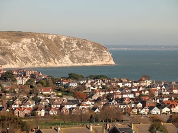 The view of swanage bay from the park