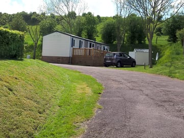 Driving up to the holiday home