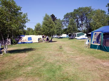 Spacious grass pitches