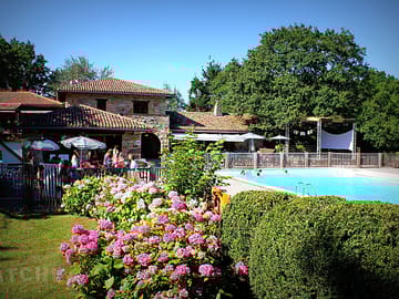 The restaurant is based around the pool so enjoys a lovely view looking back to the mountains