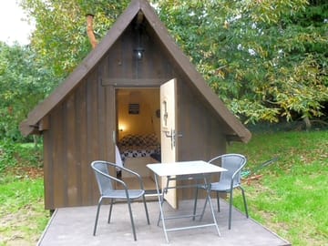 Seating outside the lodge