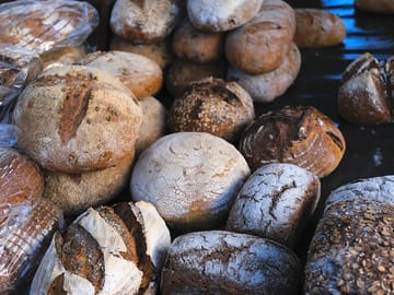 Order fresh danish "rundstykker" in the reception