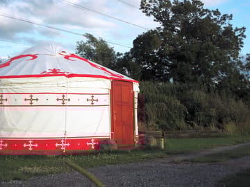 Glamping in our yurt sleeps 4-6