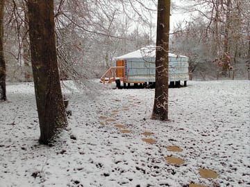 The site in winter