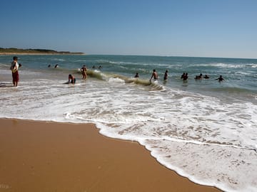The sandy beach