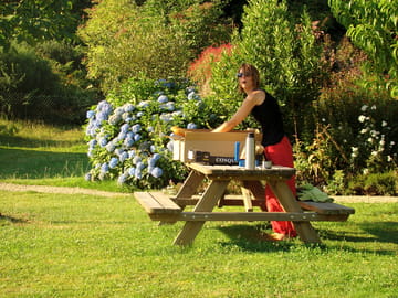 Fresh french bread for breakfast in the peak season