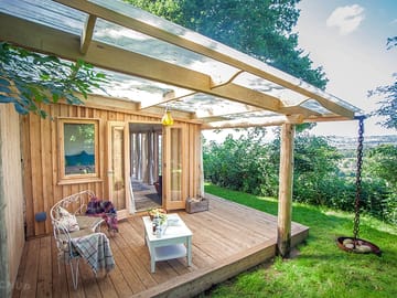 Covered outdoor seating