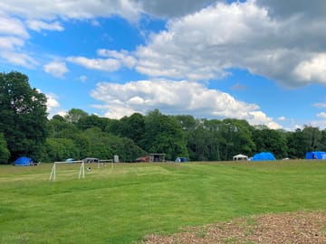 Spacious grass pitches