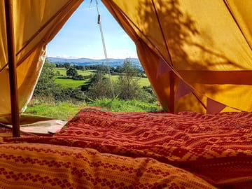 View from the uchaf bell tent
