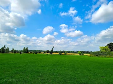 A peaceful camping field
