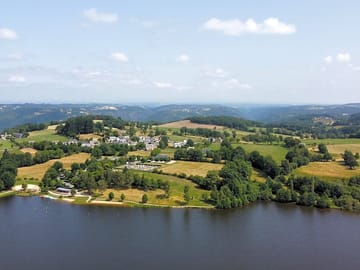 Aerial shot of the site