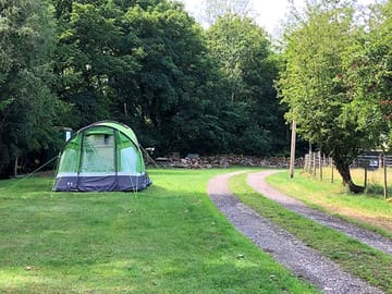 Pitches surrounded by trees