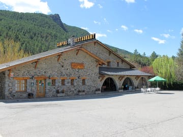 Main building, including restaurant and bar