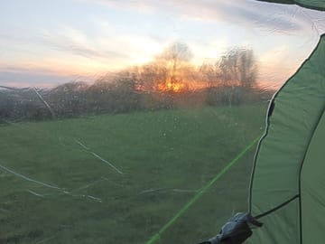 Sunset.