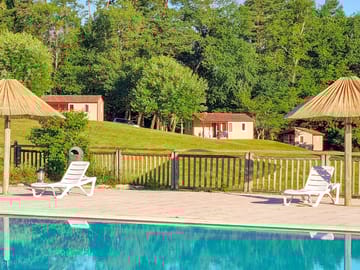 Lodges from the pool