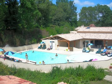 Pool and waterslide