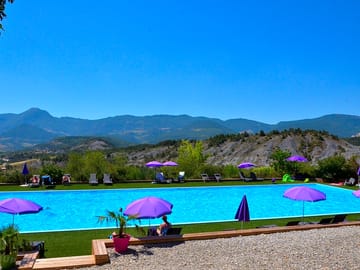 Swimming pool with sun terrace
