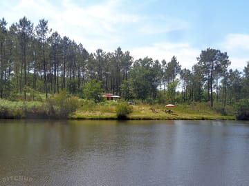 View across the lake