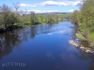 A short walk from the site