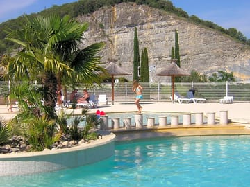 Large sun terrace surrounding the swimming pool