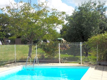 Heated pool on camping.