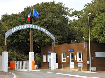 The entrance to the site