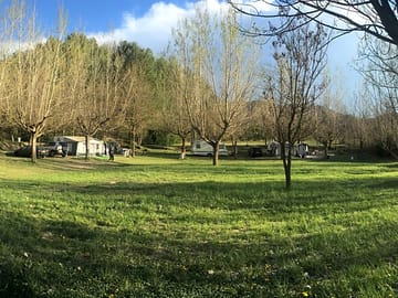 Pitches on a sunny day
