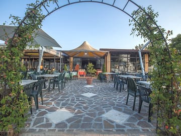 Entrance to the restaurant