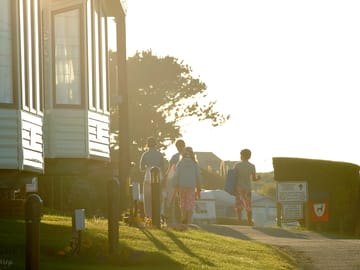 Front windows of some of our two-bedroom caravans